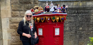 Christine Lagun outside Windsor castle
