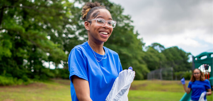 Park clean-up volunteer.