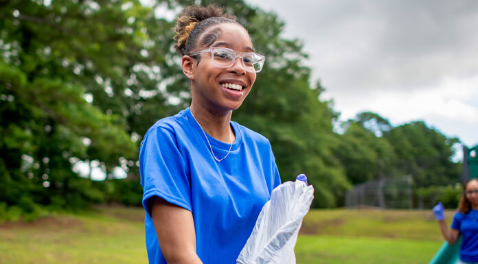 Park clean-up volunteer.